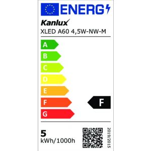 Żarówka XLED LED A60 E27 4,5W 470lm 4000K barwa neutralna 230V 29608 KANLUX - 29608.jpg