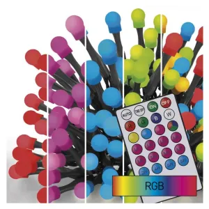 Lampki choinkowe kulki 96LED 64 programy pilot timer 10m IP44 EMOS - 3094076.webp
