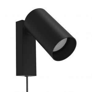 Lampa ścienna kinkiet na kablu czarny do sypialni nad łóżko MONO NOWODVORSKI - 7786.jpg