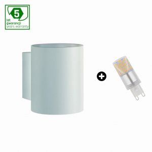Oprawa ścienna kinkiet SQUALLA G9 tuba biała zimna biel  SLIP006011_WOJ+14435 Spectrum Led - dd0dd2e81550c76d72b26694b16f7f01a83a654d.jpg
