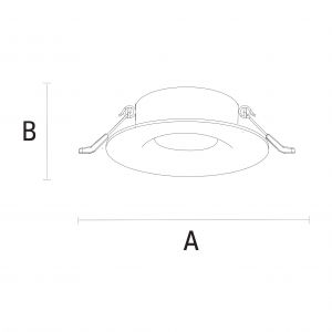 Oprawa punktowa Fiale IV GU10 250V IP65 fi84x52mm srebrny okrągła  SLIP001006 Spectrum Led - slip001006,rys.jpg