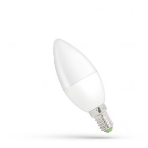 Żarówka LED ŚWIECOWA E14 230V 6W 520lm 3000K ciepła biel WOJ+13026 Spectrum Led - woj--13026,img1.jpg