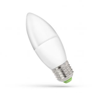 Żarówka LED ŚWIECOWA E27 230V 6W 520lm 3000K ciepła biel WOJ+13061 Spectrum Led - woj--13061,img1.jpg