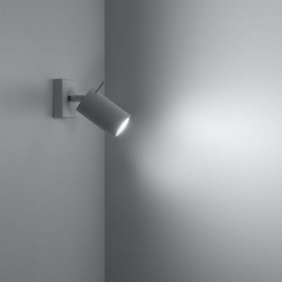 Kinkiet lampa ścienna regulowana Ring biały SL.0087 SOLLUX (SL.0087)