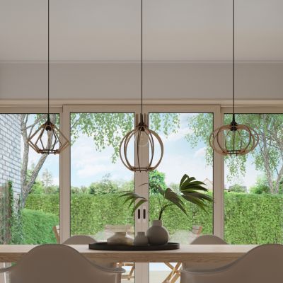 Sollux Lampa wisząca ARANCIA naturalne drewno SL.0391 (SL.0391)