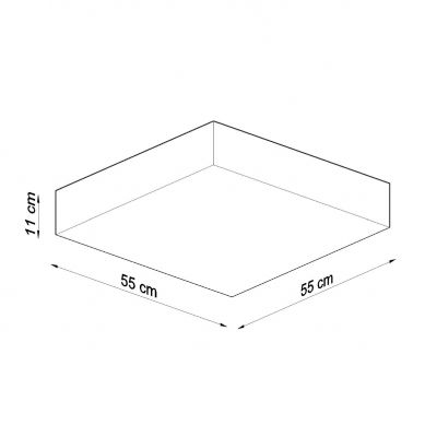 Sollux Plafon HORUS 55 biały SL.0922 (SL.0922)