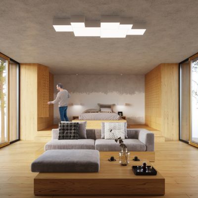 Sollux Plafon HORUS 55 biały SL.0922 (SL.0922)