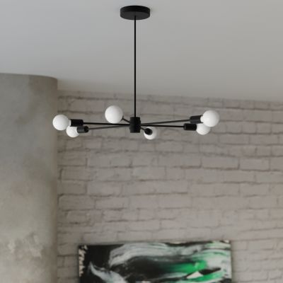 Sollux Żyrandol LANGO 5 czarny SL.1022 (SL.1022)