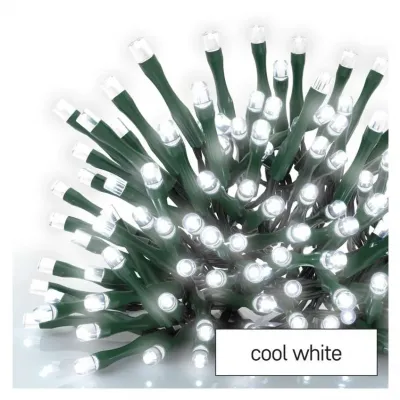Lampki choinkowe Classic 80 LED 8m zimna biel IP44 8 programów timer EMOS (D4AC22)
