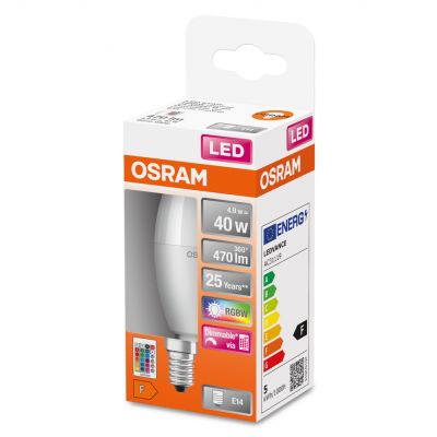 Żarówka OSRAM LED STAR RGB + PILOT 5,5W 40W E14 LEDVANCE (4058075430853)