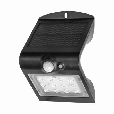 SILOE LED 1,5W, lampa solarna z czujnikiem ruchu 120st, 190lm, IP65, 4000K, 1200mAh, podwójne źródło AD-SL-6083BLR4 ORNO (AD-SL-6083BLR4)