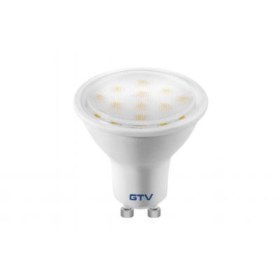 Żarówka LED GU10 4W 300lm 3000K 230V 120st. LD-NGU10P-4W GTV (LD-NGU10P-4W)
