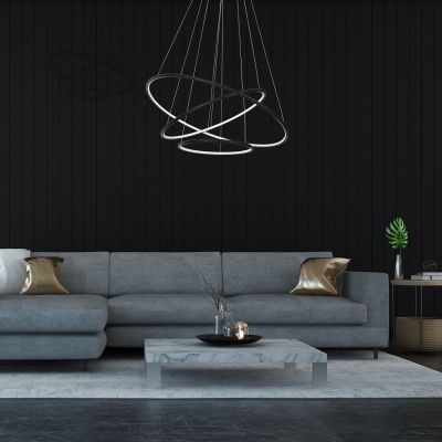 Milagro lampa wisząca LED Orion Black 99W 6930lm 3000K ML509 (ML509)