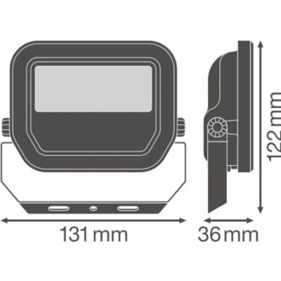 Projektor FLOOD LED PFM 10W/4000K SYM 100 BK LEDV 4058075420885 LEDVANCE (4058075420885)