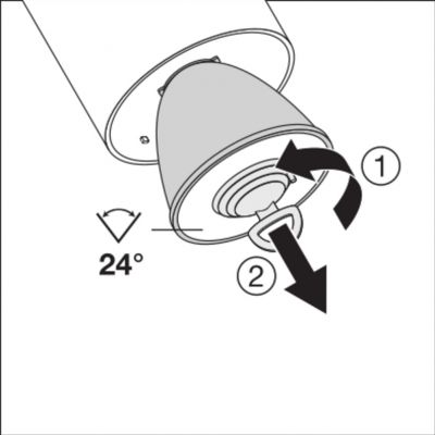 Szynowa oprawa TRACKLIGHT SPOT D85 35W 4000K 90RA NFL GY LEDVANCE (4058075113749)