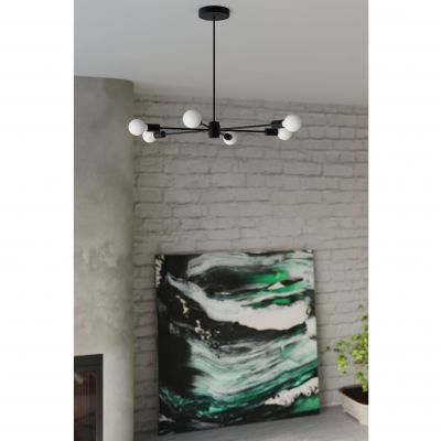Sollux Żyrandol LANGO 5 czarny SL.1022 (SL.1022)